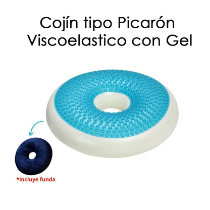 Cojín Picarón Viscoelastico con Gel y Funda