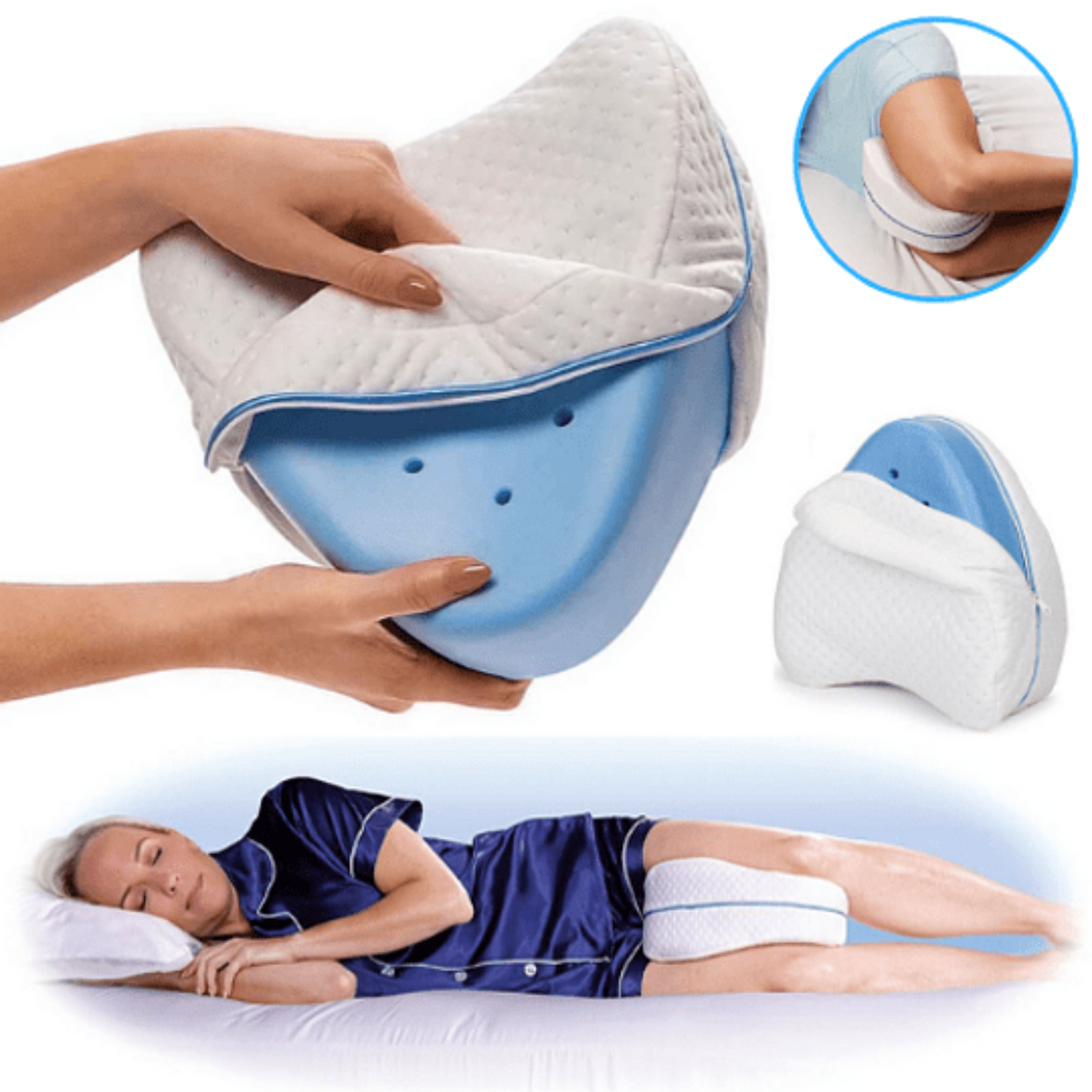 PACK SUEÑO (ALMOHADA VISCOELASTICA + COJIN PARA RODILLAS)