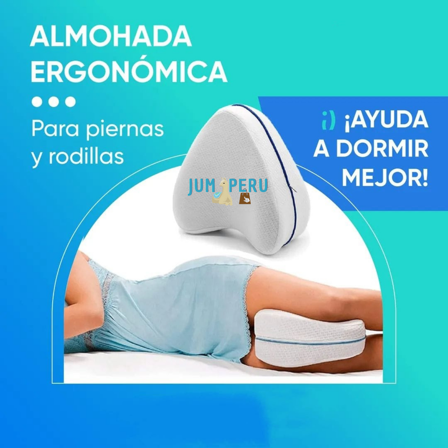 PACK SUEÑO (ALMOHADA VISCOELASTICA + COJIN PARA RODILLAS)