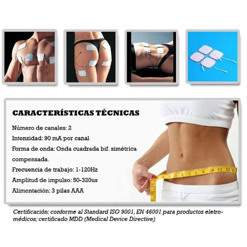 Electroestimulador Muscular Nibra Pro - 55 Funciones