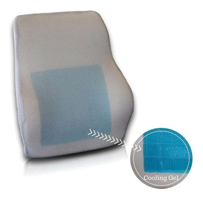 Cojin Respaldar Lumbar Viscoelástica con Gel y Funda